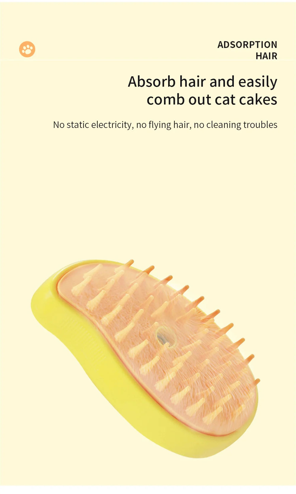 Cat Dog Steamy Brush Water Steam Spray Pet Comb 3 in 1 Electric Sprayer Hair Removal Bath Massage Brushes Cat Grooming Supplies