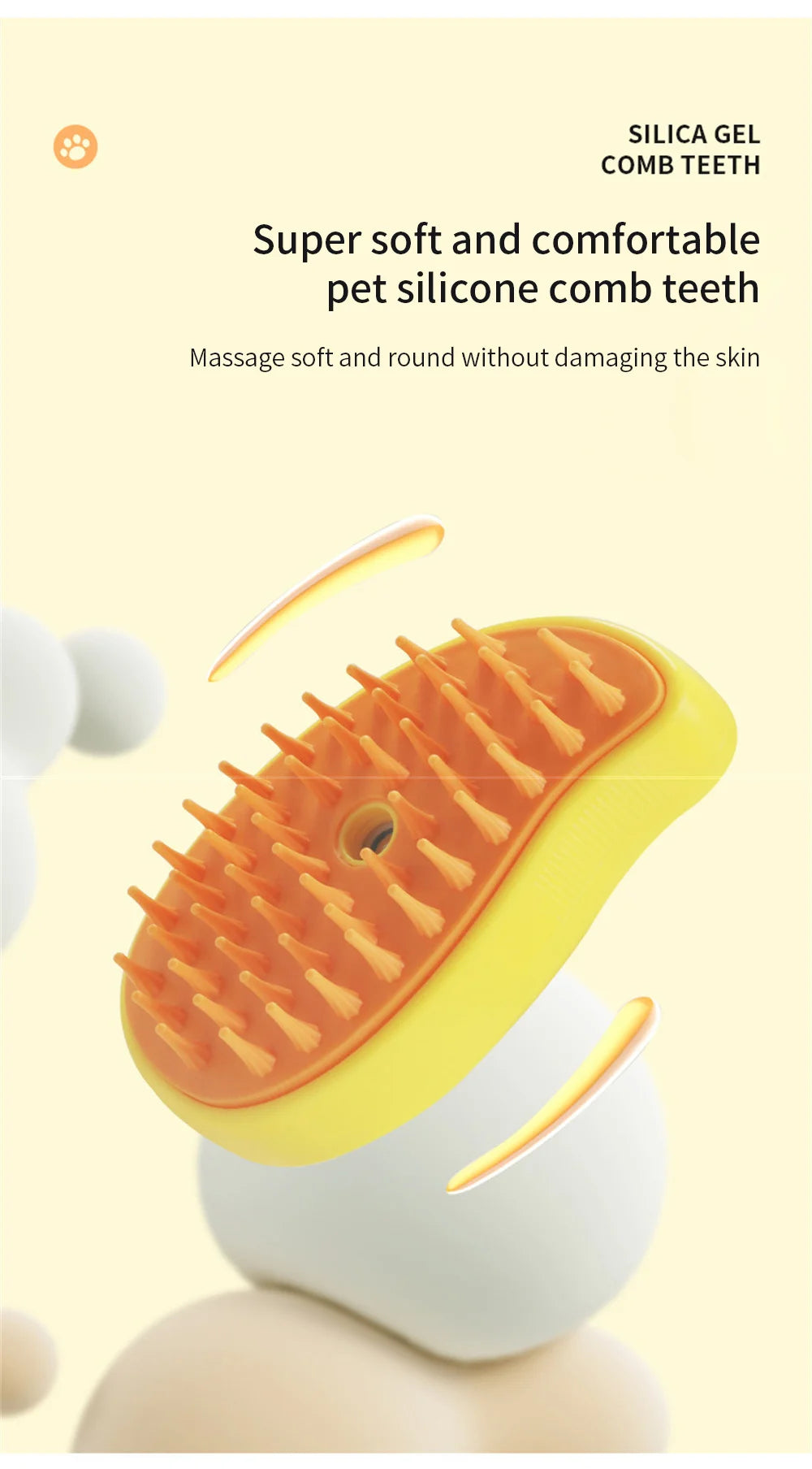 Cat Dog Steamy Brush Water Steam Spray Pet Comb 3 in 1 Electric Sprayer Hair Removal Bath Massage Brushes Cat Grooming Supplies