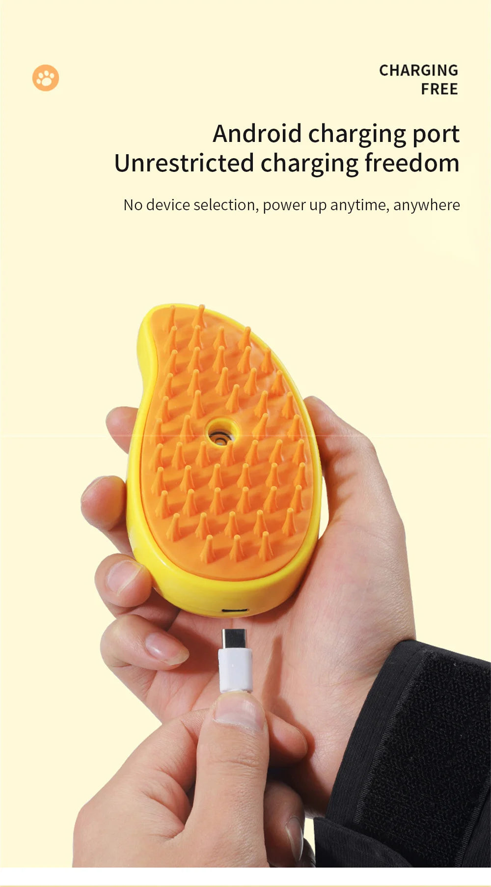 Cat Dog Steamy Brush Water Steam Spray Pet Comb 3 in 1 Electric Sprayer Hair Removal Bath Massage Brushes Cat Grooming Supplies